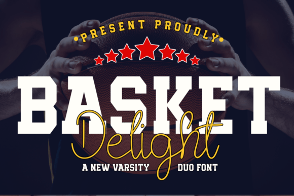 Basket Delight: A Sporty Varsity Font for Professional Branding