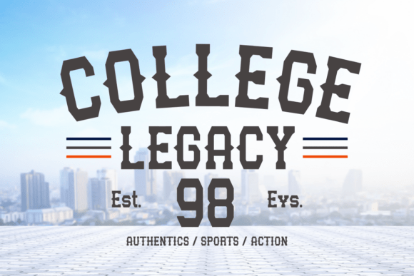 College Legacy: A Strategic Font for Modern Branding and Creative Expression