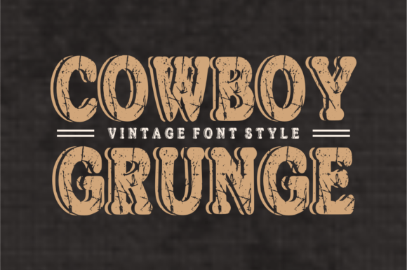 Cowboy Grunge: The Ultimate Font for a Rugged, Authentic Aesthetic