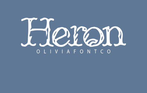 Heron: A Handwritten Font with Romantic Charm