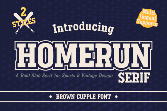 Homerun: A Bold, Vintage-Inspired Sports Typeface