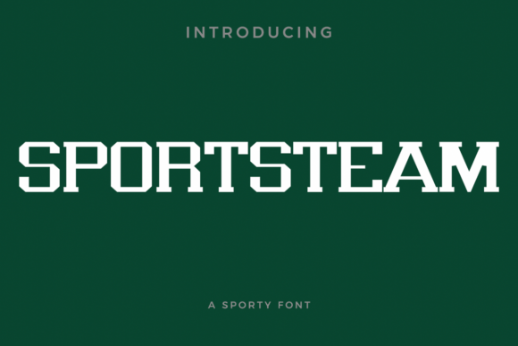 Sportsteam: The Font That Brings the Energy of Athletics to Your Projects