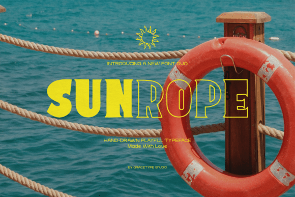 Sunrope Duo β Hand-Drawn Playful Typeface for a Sunny Vibe