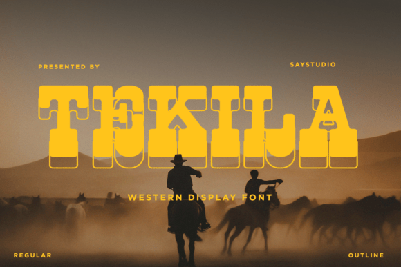 Tekila: A Bold Expression of Western Heritage in Typography