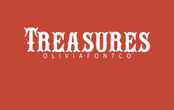 Treasures Font: A Handwritten Style with Romantic Appeal